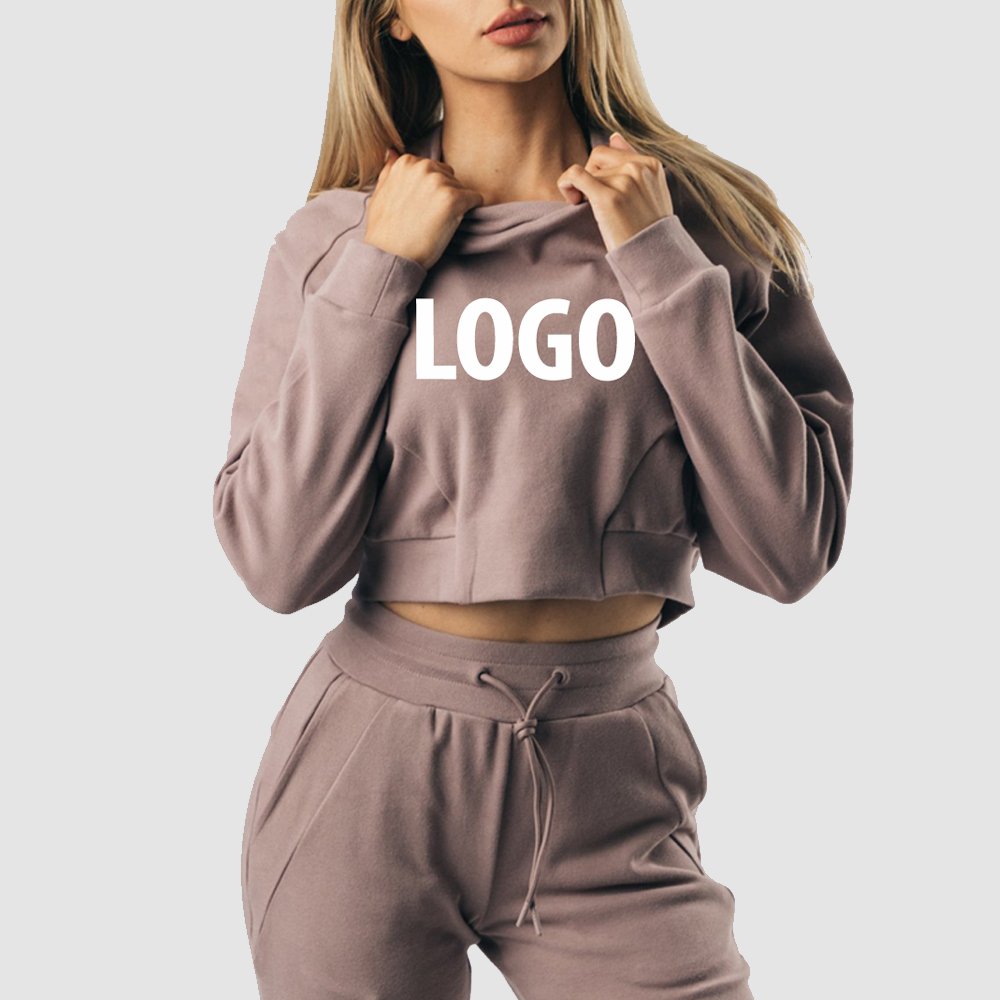 Women Crop Top Hoodies