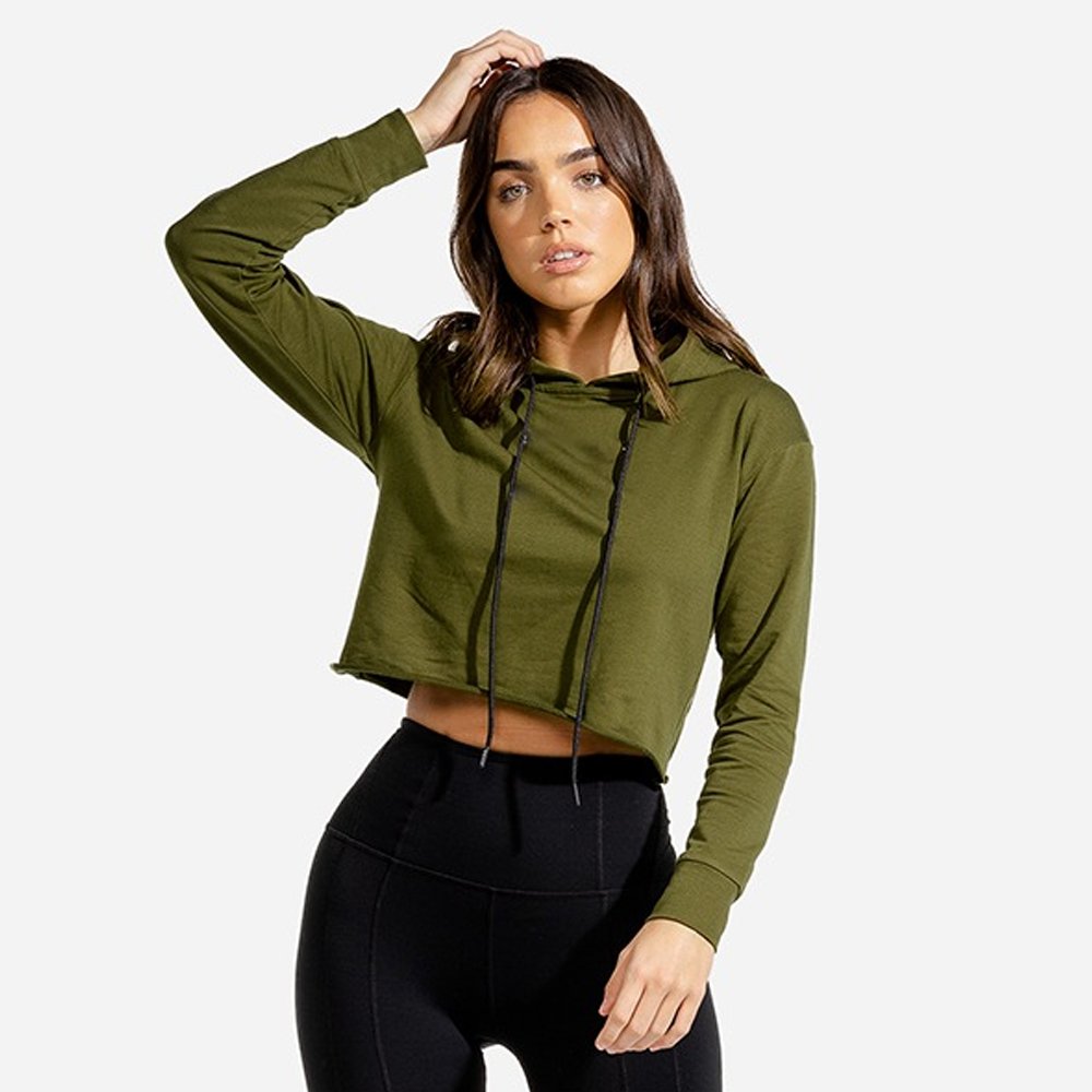 Women Crop Top Hoodies
