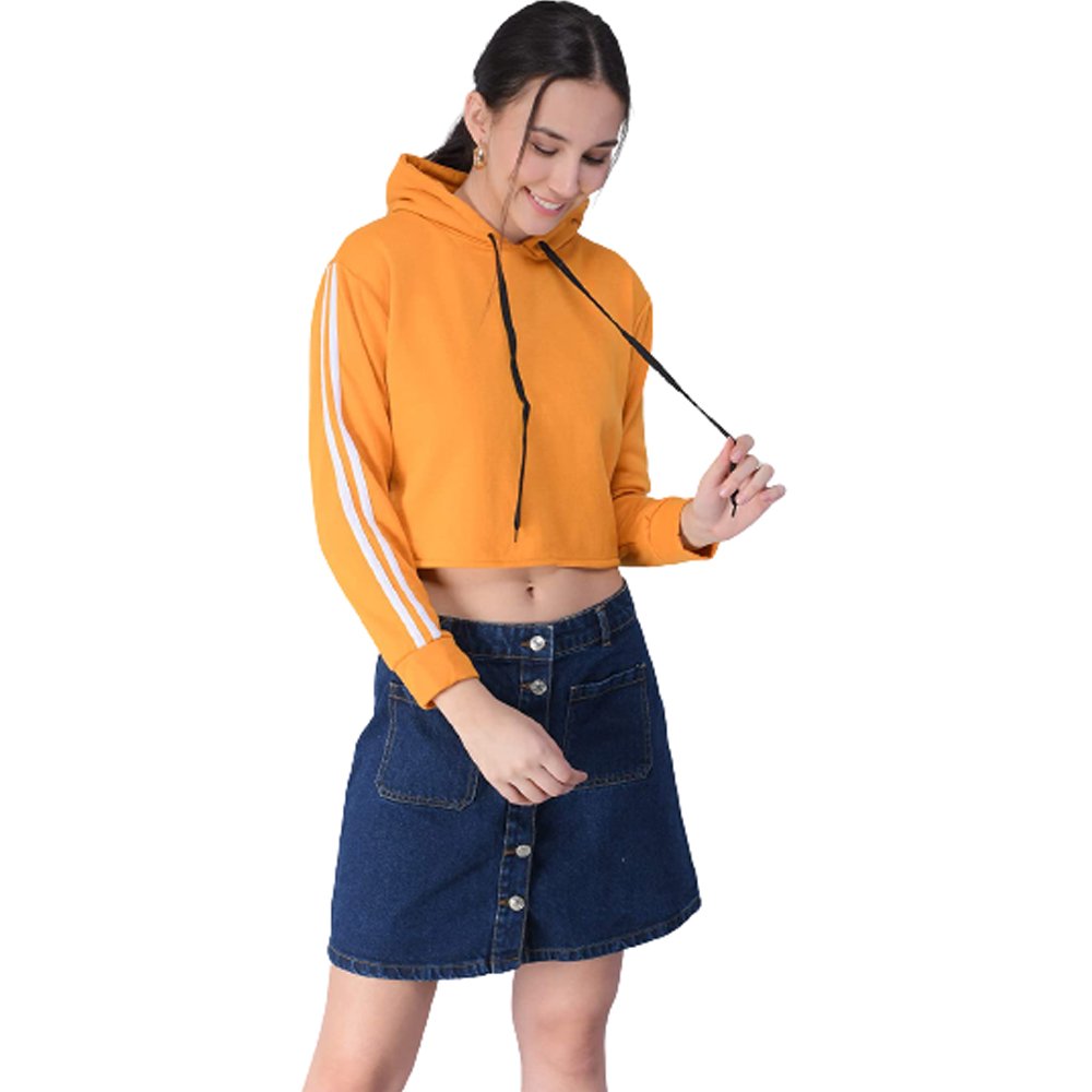 Women Crop Top Hoodies