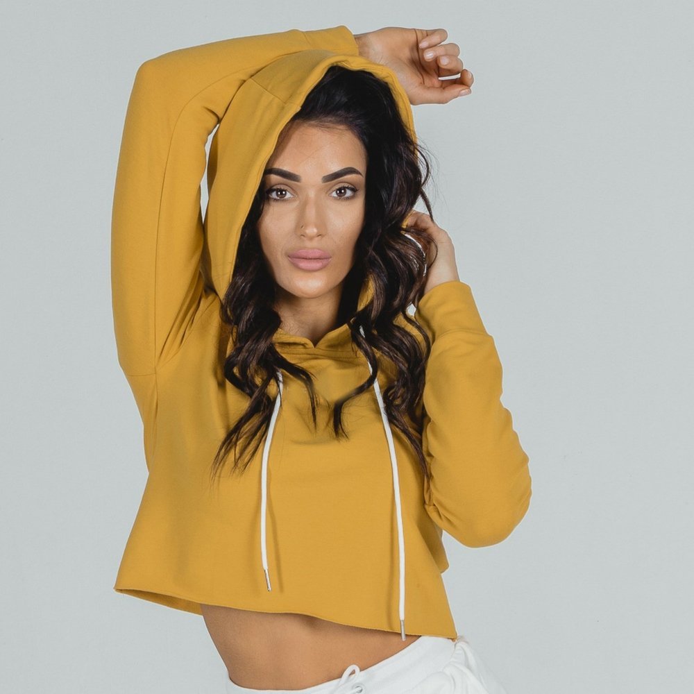 Women Crop Top Hoodies