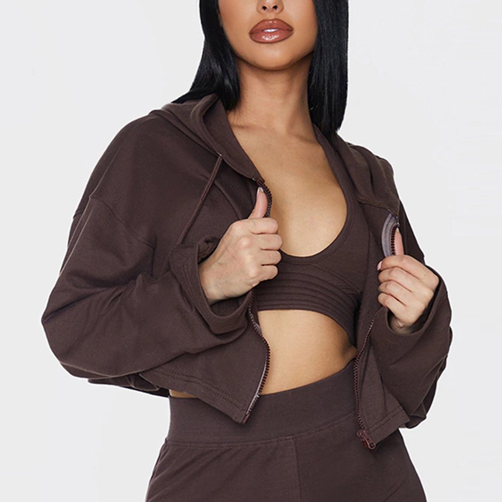 Women Crop Top Hoodies