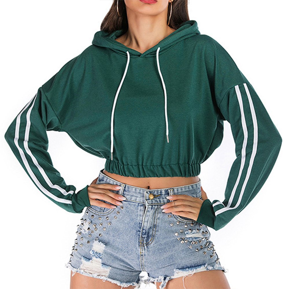 Women Crop Top Hoodies