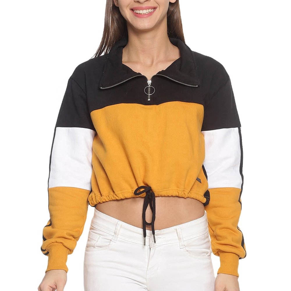 Women Crop Top Hoodies