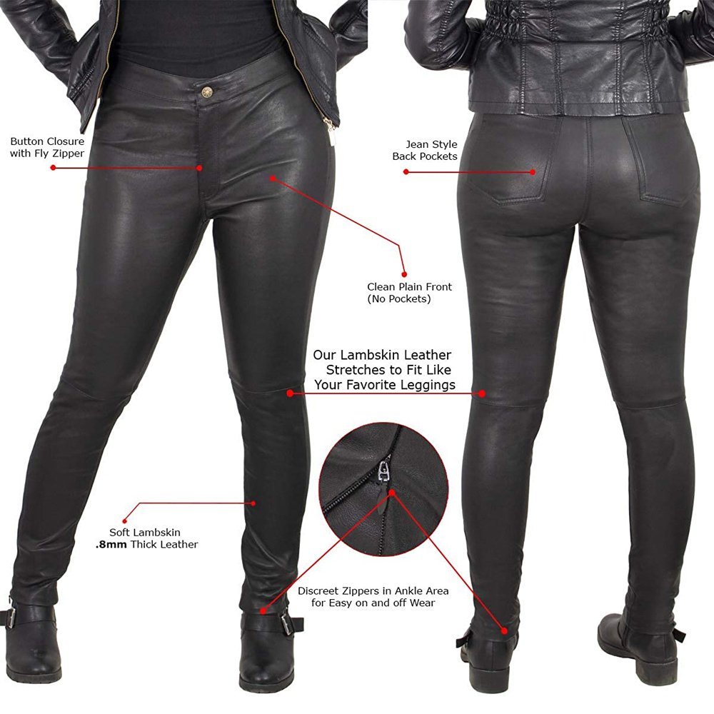 Women Leather Pants - Image 6