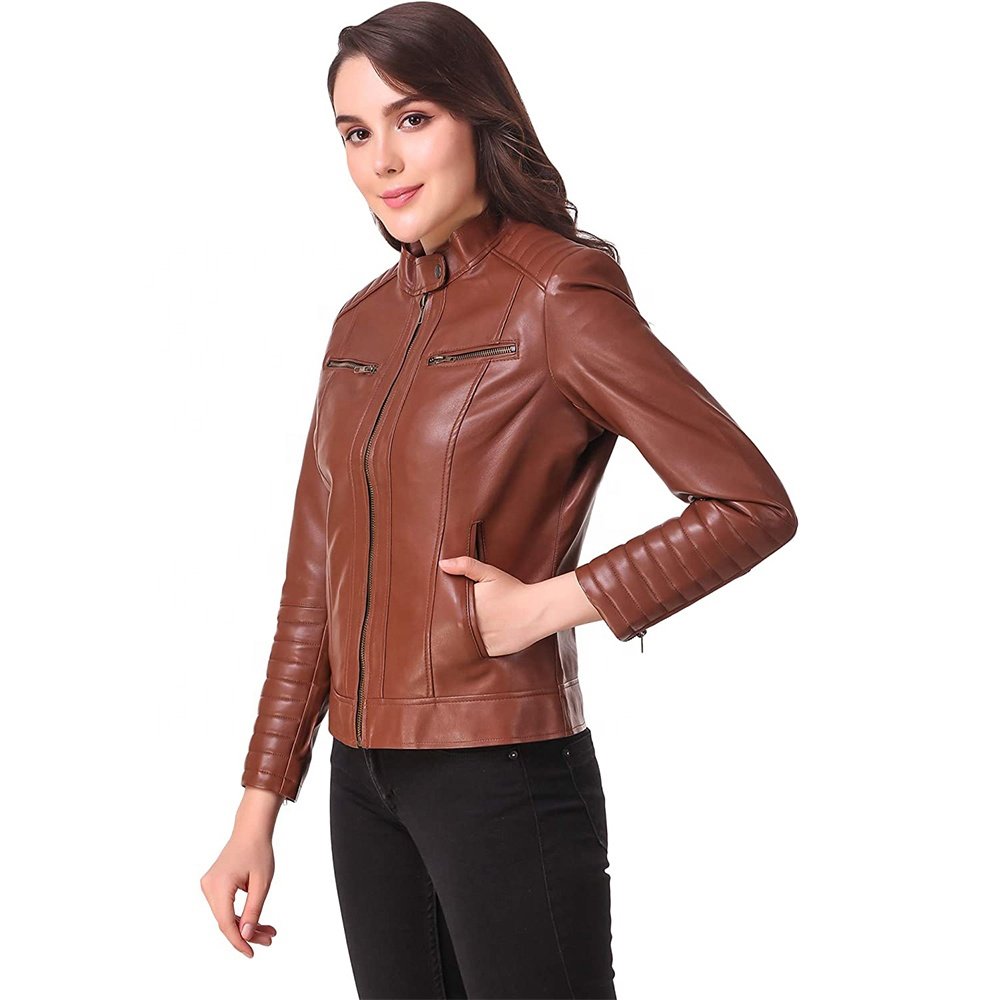 Women Leather Jacket - Image 4